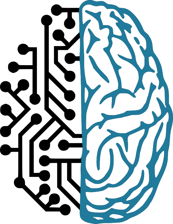 Logo of the Electronic Vision(s) group: A schematic view of the brain; the left hemisphere is styled as an electronic circuit.